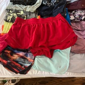 dark red hotty hot shorts